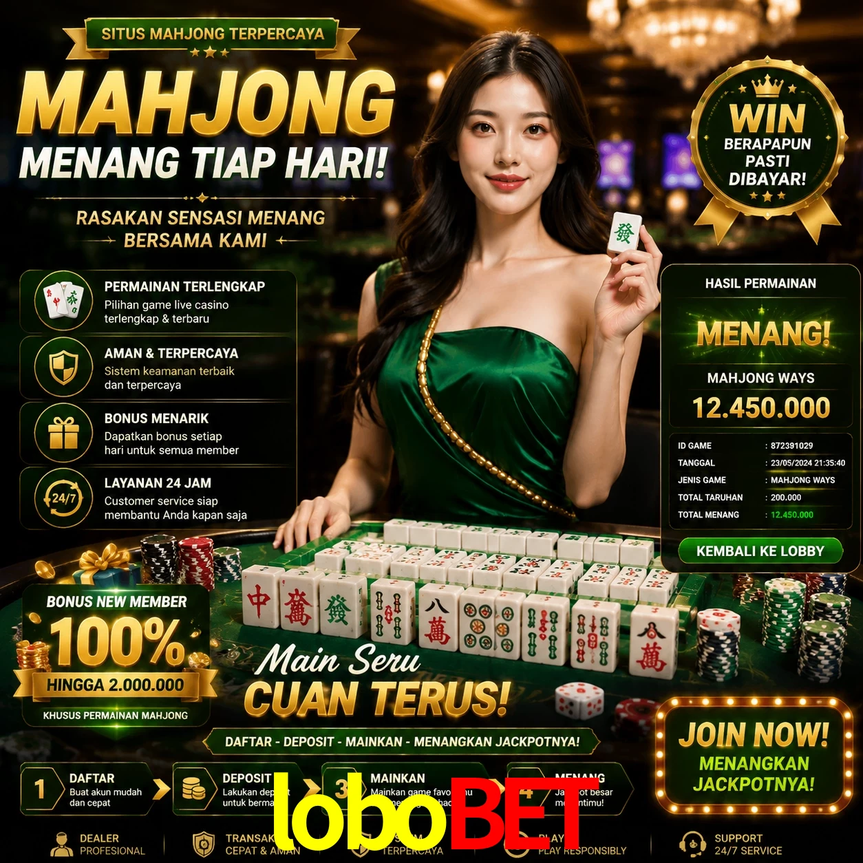 Cashback VIP lobobet - reembolso semanal